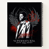 Bovennatuurlijke Castiel Graffiti Graphic Notitieboek (Achterkant)