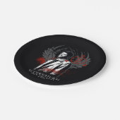 Bovennatuurlijke Castiel Graffiti Graphic Papieren Bordje (Gekanteld)