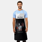 Bovennatuurlijke Castiel Graffiti Graphic Schort (Gedragen)