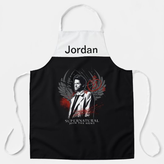 Bovennatuurlijke Castiel Graffiti Graphic Schort (Voorkant)