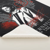 Bovennatuurlijke Castiel Graffiti Graphic Sherpa Deken (3/4)