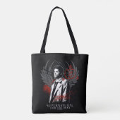 Bovennatuurlijke Castiel Graffiti Graphic Tote Bag (Achterkant)