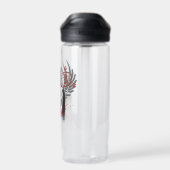 Bovennatuurlijke Castiel Graffiti Graphic Waterfles (Achterkant)