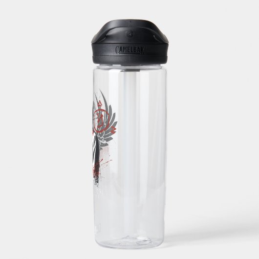 Bovennatuurlijke Castiel Graffiti Graphic Waterfles (Achterkant)