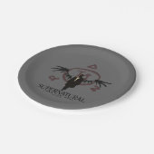 Bovennatuurlijke Castiel Illustratie Papieren Bordje (Gekanteld)