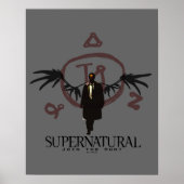 Bovennatuurlijke Castiel Illustratie Poster (Voorkant)