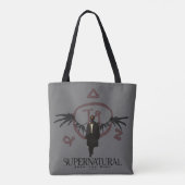 Bovennatuurlijke Castiel Illustratie Tote Bag (Achterkant)