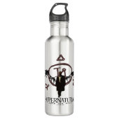 Bovennatuurlijke Castiel Illustratie Waterfles (Voorkant)