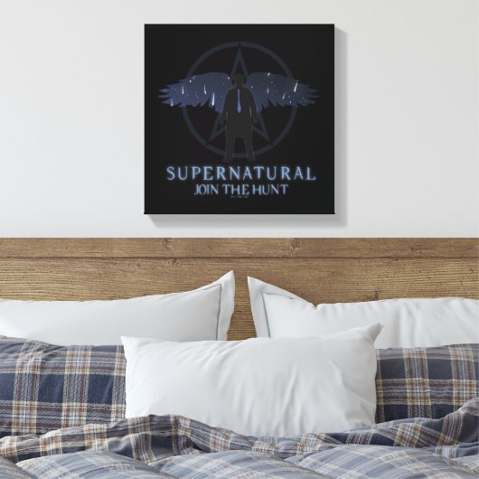Bovennatuurlijke Castiel Vallende Sterren Grafisch Canvas Afdruk (Insitu (Slaapkamer))
