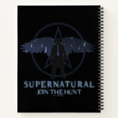 Bovennatuurlijke Castiel Vallende Sterren Grafisch Notitieboek (Achterkant)