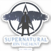Bovennatuurlijke Castiel Vallende Sterren Grafisch Sticker (Voorkant)