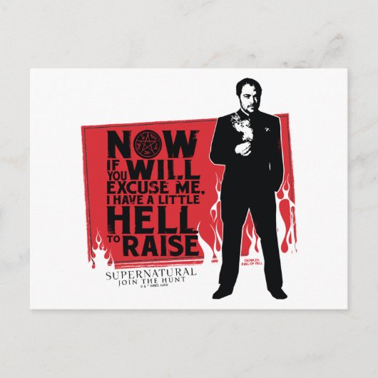 Bovennatuurlijke Crowley Quote Graphic Briefkaart (Voorkant)