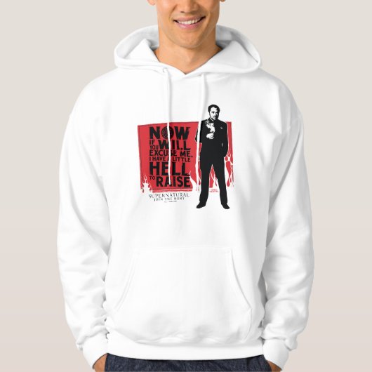 Bovennatuurlijke Crowley Quote Graphic Hoodie (Voorkant)