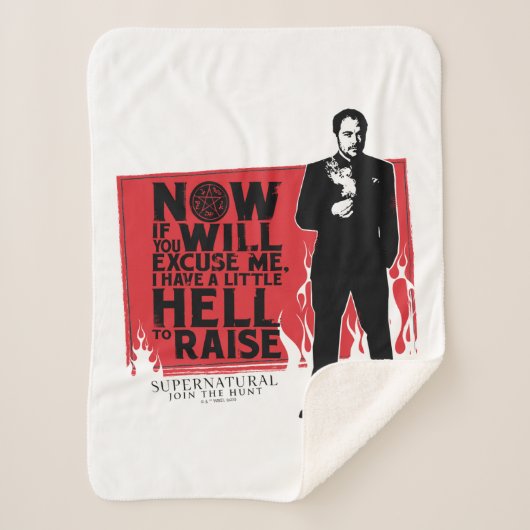 Bovennatuurlijke Crowley Quote Graphic Sherpa Deken (Voorkant)