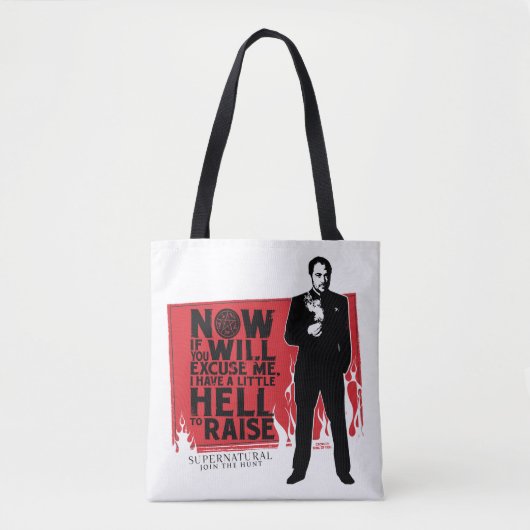 Bovennatuurlijke Crowley Quote Graphic Tote Bag (Voorkant)