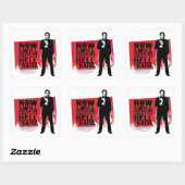 Bovennatuurlijke Crowley Quote Graphic Vierkante Sticker (Vel)