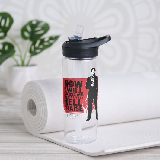 Bovennatuurlijke Crowley Quote Graphic Waterfles (Links)