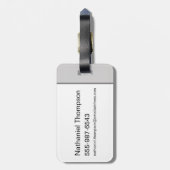 Bovennatuurlijke "Hunter Inside" Ribcage Graphic Bagagelabel (Achterkant verticaal)