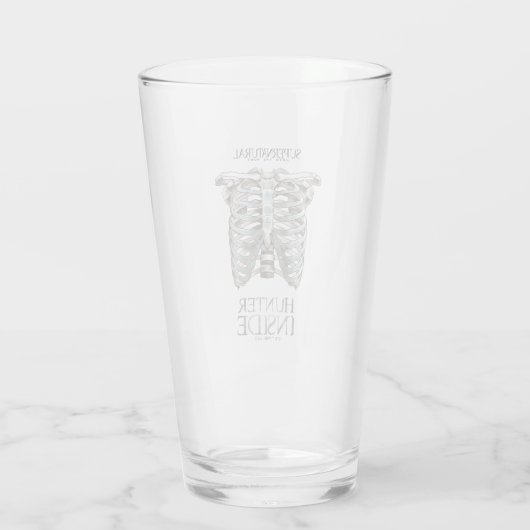Bovennatuurlijke "Hunter Inside" Ribcage Graphic Glas (Achterkant)