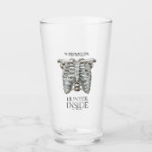 Bovennatuurlijke "Hunter Inside" Ribcage Graphic Glas (Voorkant)