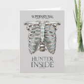 Bovennatuurlijke "Hunter Inside" Ribcage Graphic Kaart (Voorkant)