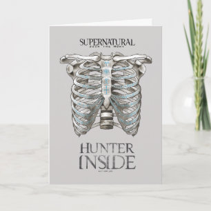 Bovennatuurlijke "Hunter Inside" Ribcage Graphic Kaart
