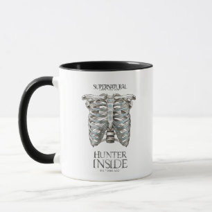 Bovennatuurlijke "Hunter Inside" Ribcage Graphic Mok