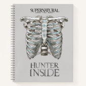 Bovennatuurlijke "Hunter Inside" Ribcage Graphic Notitieboek (Voorkant)
