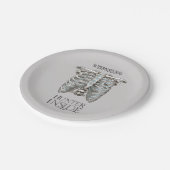 Bovennatuurlijke "Hunter Inside" Ribcage Graphic Papieren Bordje (Gekanteld)