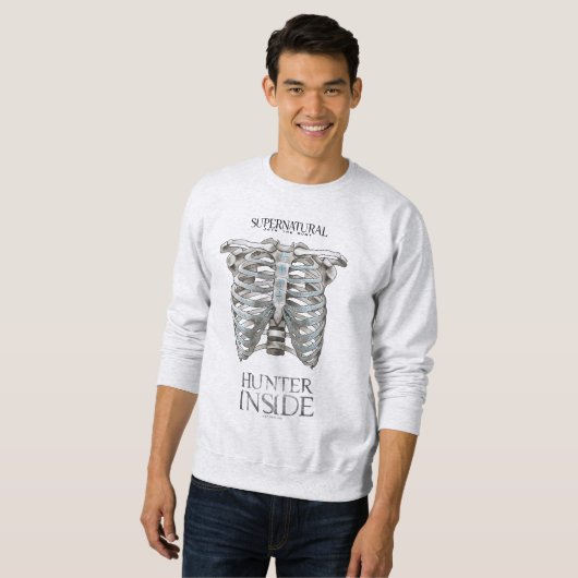 Bovennatuurlijke "Hunter Inside" Ribcage Graphic Trui (Voorkant volledig)