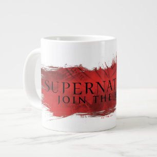 Bovennatuurlijke "Join the Hunt" Red Splash Grote Koffiekop