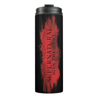 Bovennatuurlijke "Join the Hunt" Red Splash Thermosbeker