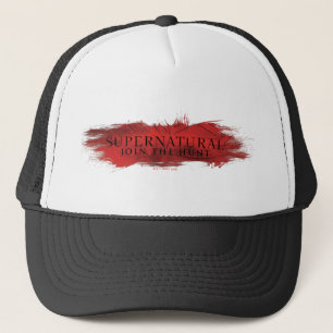 Bovennatuurlijke "Join the Hunt" Red Splash Trucker Pet