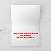 Bovenop de Wereld Kaart (Binnen)