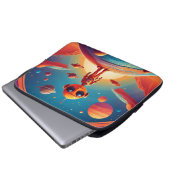 Bovenop de wereld | laptop sleeve (Voorkant onderkant)
