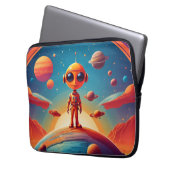 Bovenop de wereld | laptop sleeve (Voorkant Links)