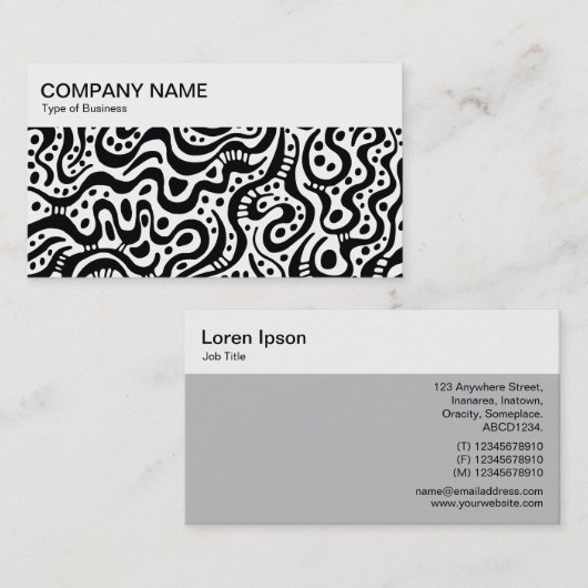Bovenpaneel - Abstracte tekening 02 Visitekaartje (Voorkant / Achterkant)