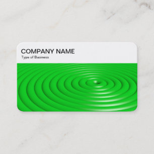 Bovenpaneel - Concentreerde ringen - Groen Visitek Visitekaartje
