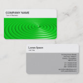 Bovenpaneel - Concentreerde ringen - Groen Visitek Visitekaartje (Voorkant / Achterkant)