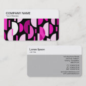 Bovenpaneel - Crescent Patroon 010921 - Magenta ro Visitekaartje (Voorkant / Achterkant)