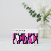 Bovenpaneel - Crescent Patroon 010921 - Magenta ro Visitekaartje (Staand voorkant)