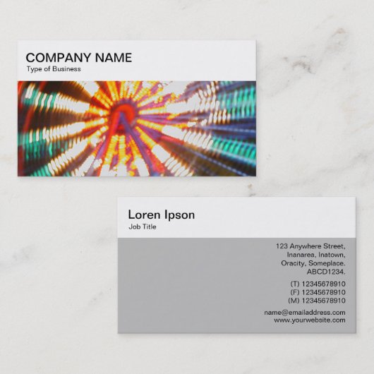 Bovenpaneel - reuzenrad 02 Visitekaartje (Voorkant / Achterkant)