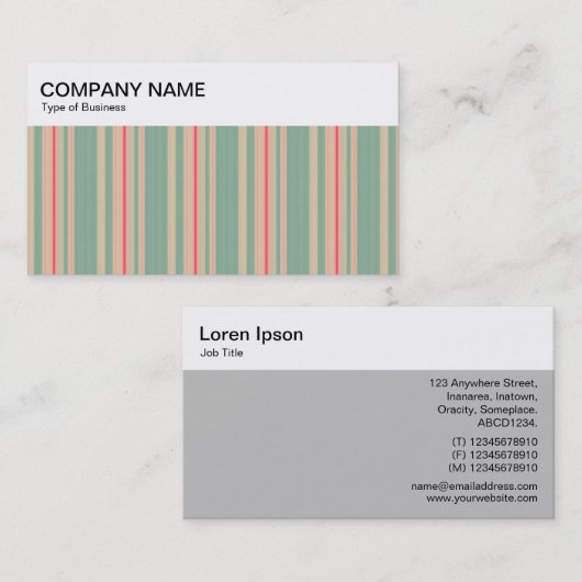 Bovenpaneel - Stripes 310515 (07) Visitekaartje (Voorkant / Achterkant)
