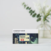 Bovenpaneel - Teken Visitekaartje spoorwegstation (Staand voorkant)