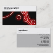 Bovenpaneel - Visitekaartje gloeiende cirkels (Voorkant / Achterkant)