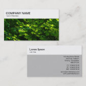 Bovenpaneel - Visitekaartje met bladerbladeren met (Voorkant / Achterkant)
