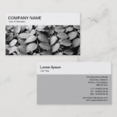 Bovenpaneel - Visitekaartje met bladeren (Voorkant / Achterkant)