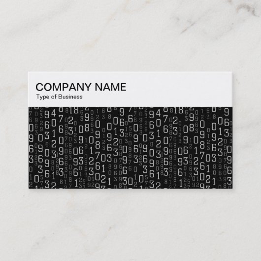 Bovenpaneel - Visitekaartje met drapergetallen (Voorkant)