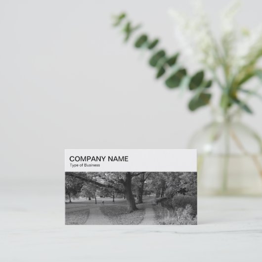 Bovenpaneel - Visitekaartje met twee paden (Staand voorkant)