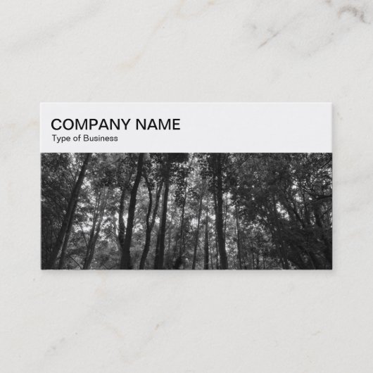 Bovenpaneel - Visitekaartje Woodland 02 BW (Voorkant)